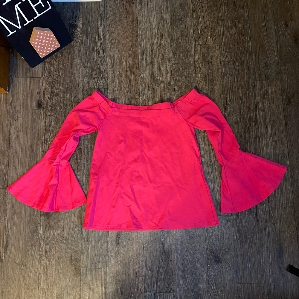 SugarLips size small off shoulder top with bell sleeves